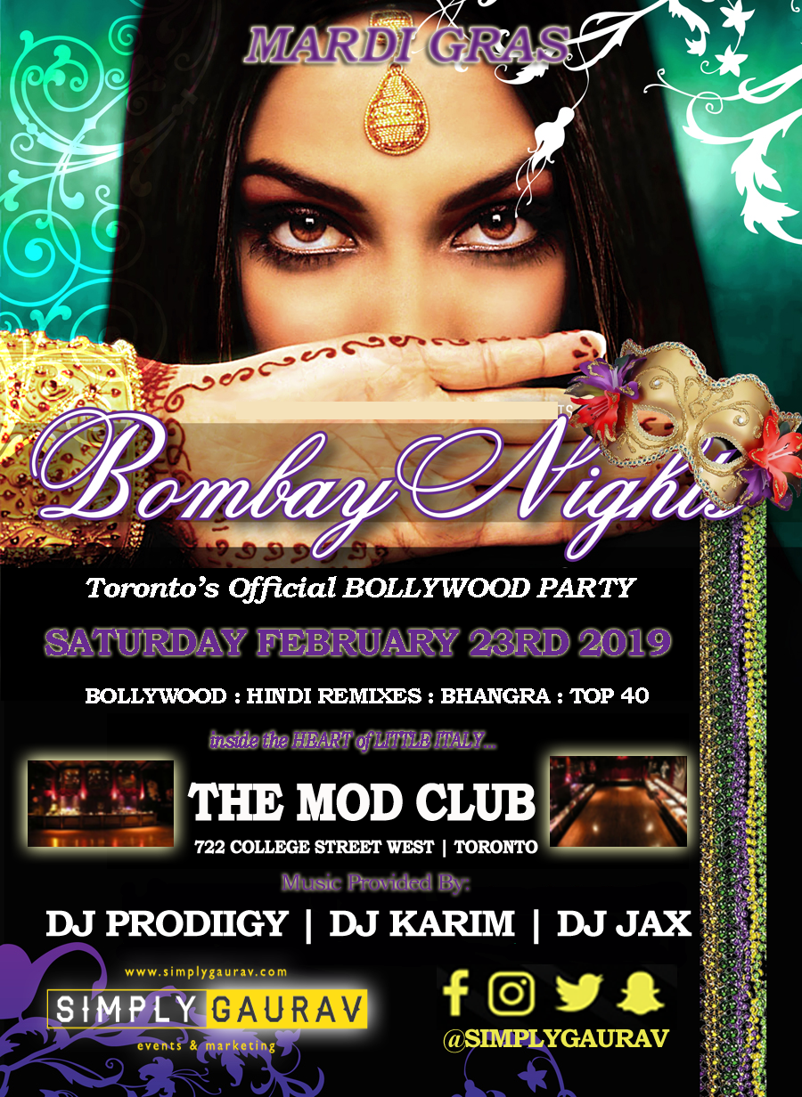 BOMBAY NIGHTS MARDI GRAS