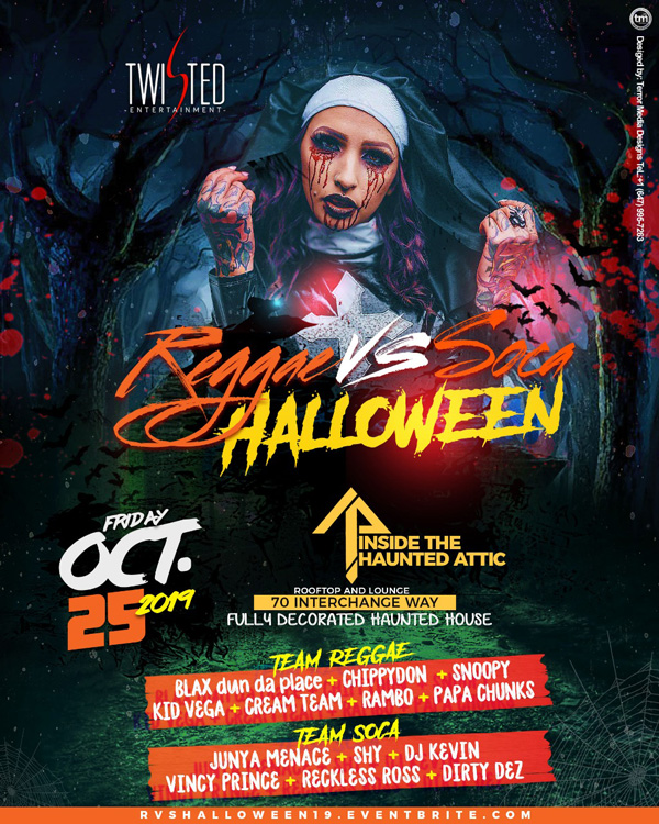 Reggae Vs Soca Halloween Vaughan 2019 Oct 25th Tickets - 