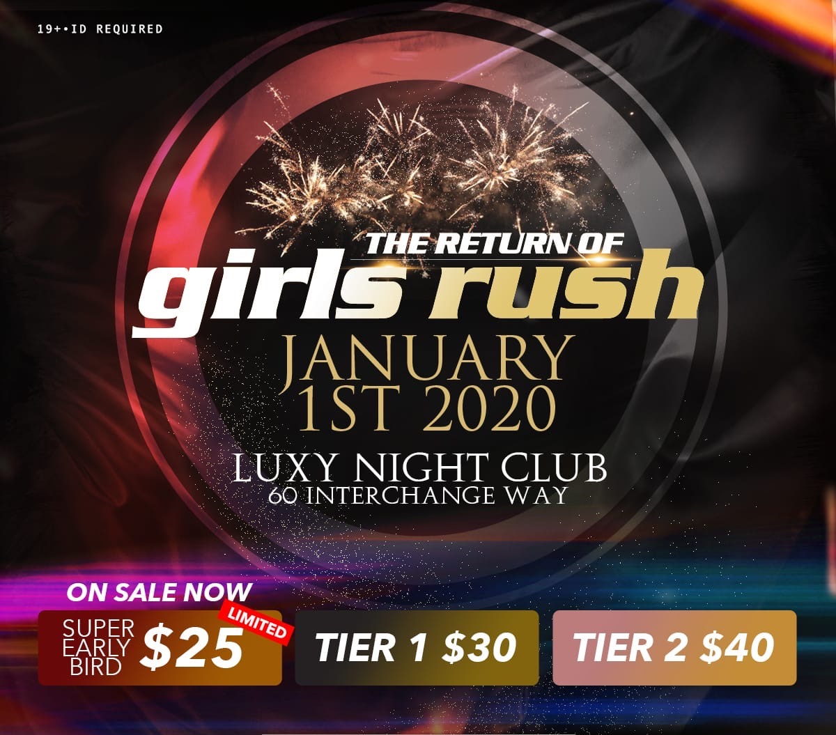 The Return Of GIRLS RUSH 2020 Tickets Luxy Club, Vaughan