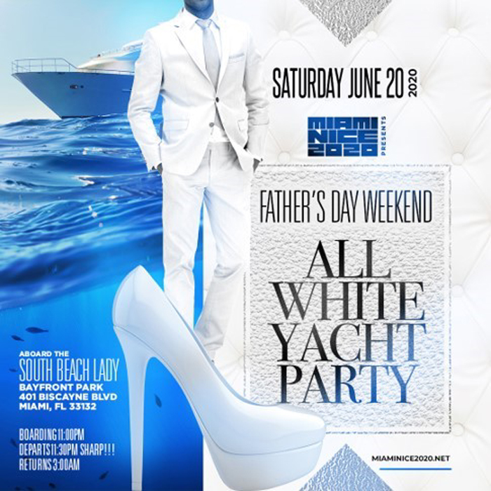 All White Yacht Party Miami Nice 2020 Film Festival