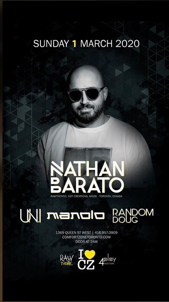 Natahn Barato Live Comfort Zone 2020 Tickets Toronto