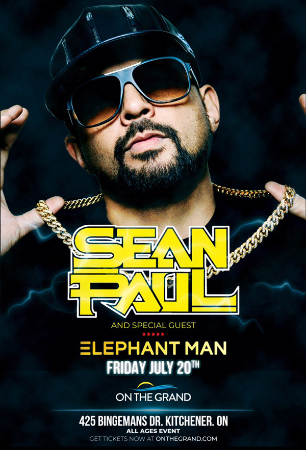 Sean Paul Live in Concert Kitchener Tickets