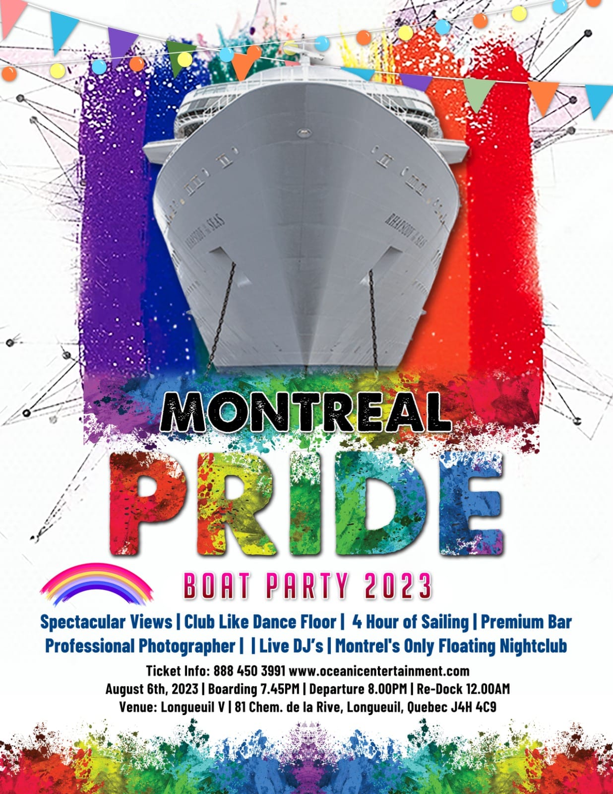 Montreal Pride Boat Party 2023 Longueuil Montreal Boat Parties