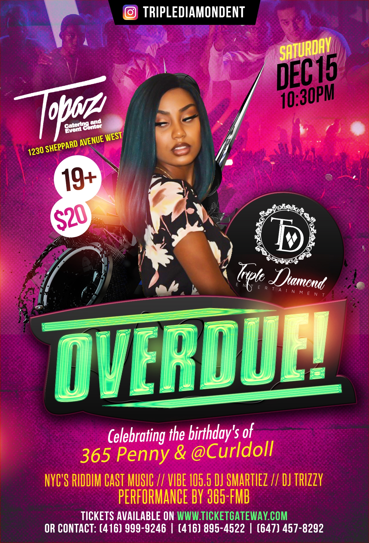 Triple Diamond Ent Overdue
