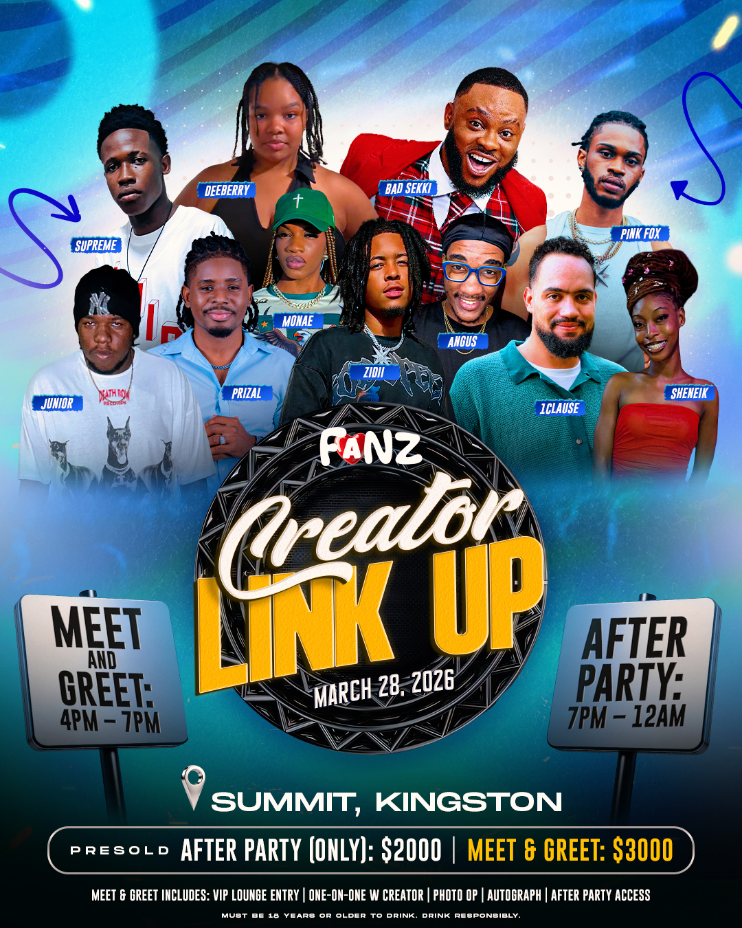 Fanz : Creator Meet & Greet | 16 Chelsea Avenue | TicketGateway
