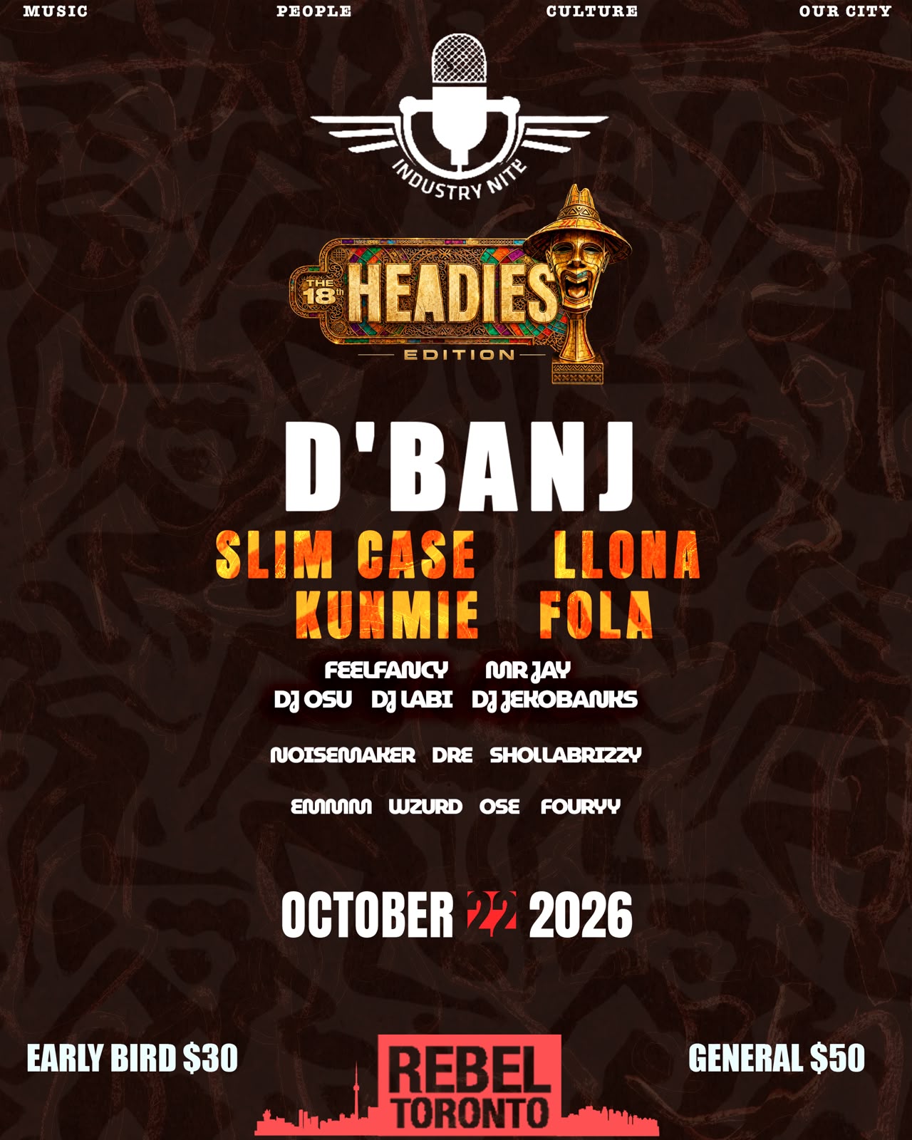 INDUSTRY NITE CANADA "HEADIES EDITION"