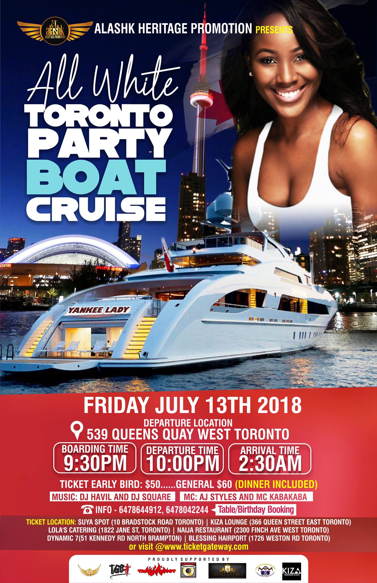 toronto boat cruise party