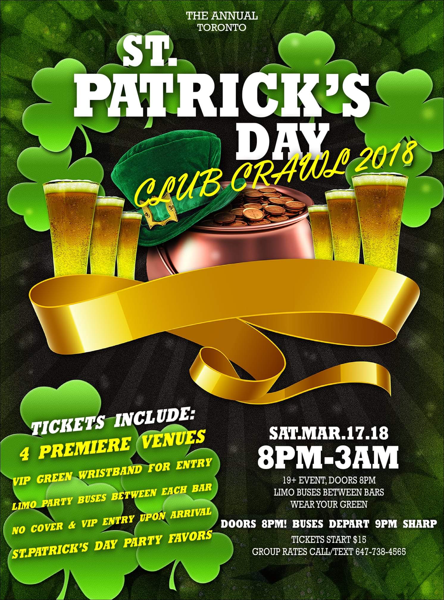 st patricks day club events