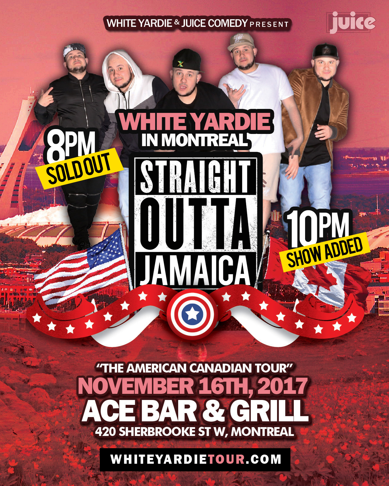 White Yardie & Juice Comedy Present Straight Outta Jamaica Tour