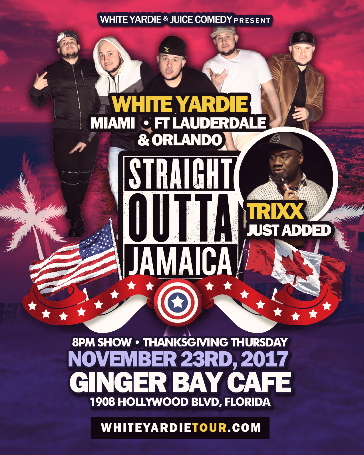 White Yardie & Juice Comedy Present Straight Outta Jamaica Tour S Flordia