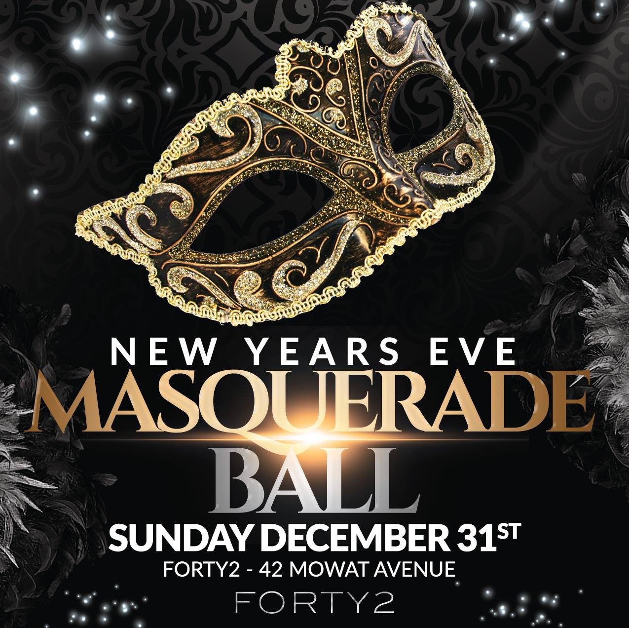 NYE Masquerade Ball 2018 Toronto at Forty2 Buy Tickets