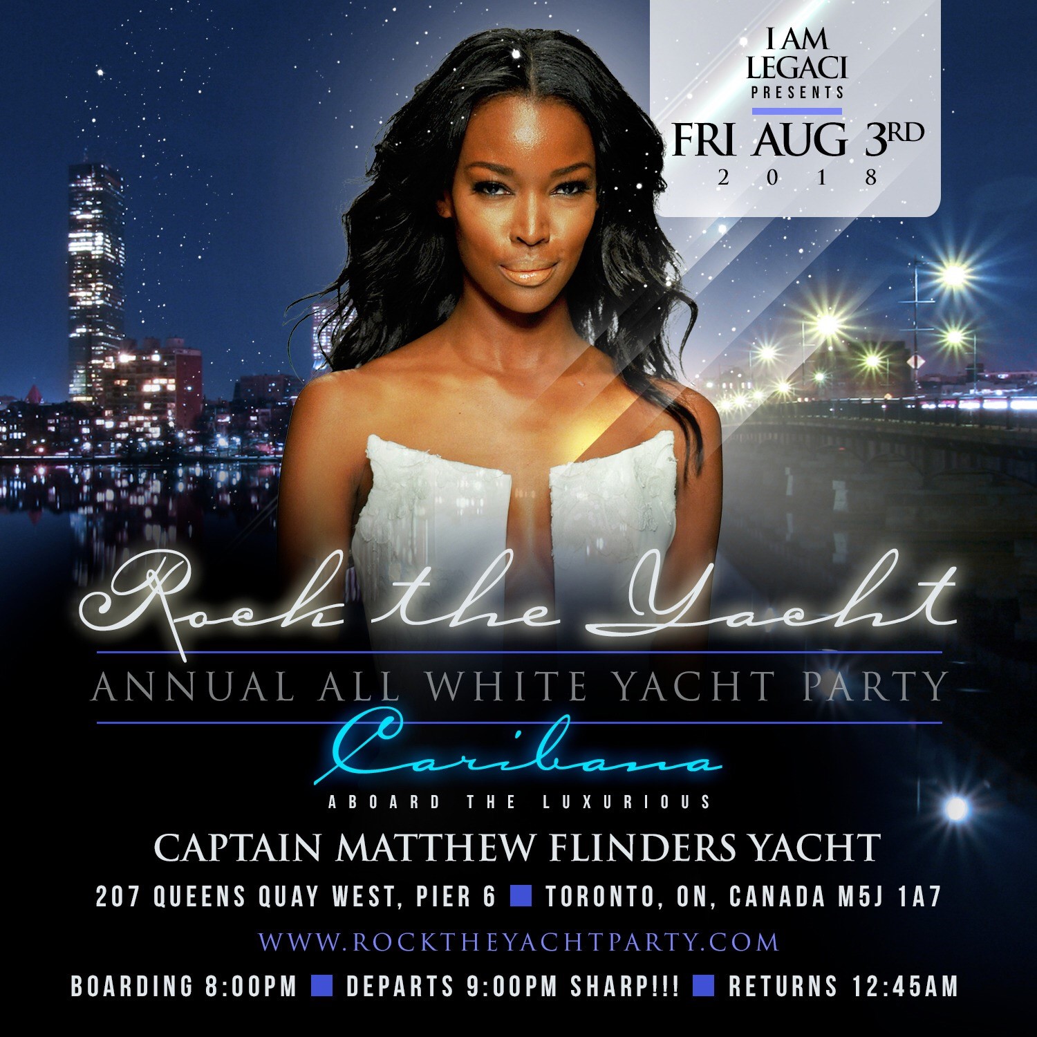 ROCK THE YACHT THE 6th ANNUAL ALL WHITE YACHT PARTY TORONTO CARIBANA 20181500 x 1500