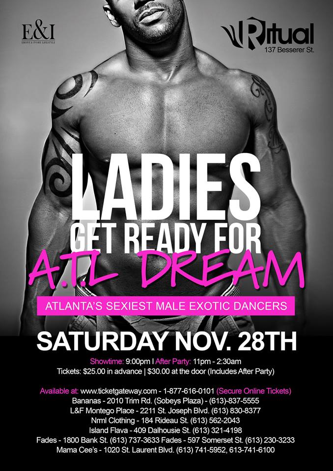 A.T.L DREAM ATLANTA’S SEXIEST MALE EXOTIC DANCERS SHOW & AFTER PARTY