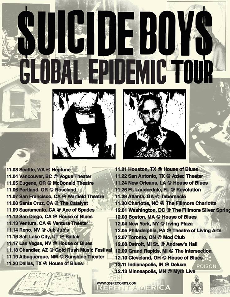 Suicide Boys Global Epidemic Tour in Toronto 2017 Get Tickets