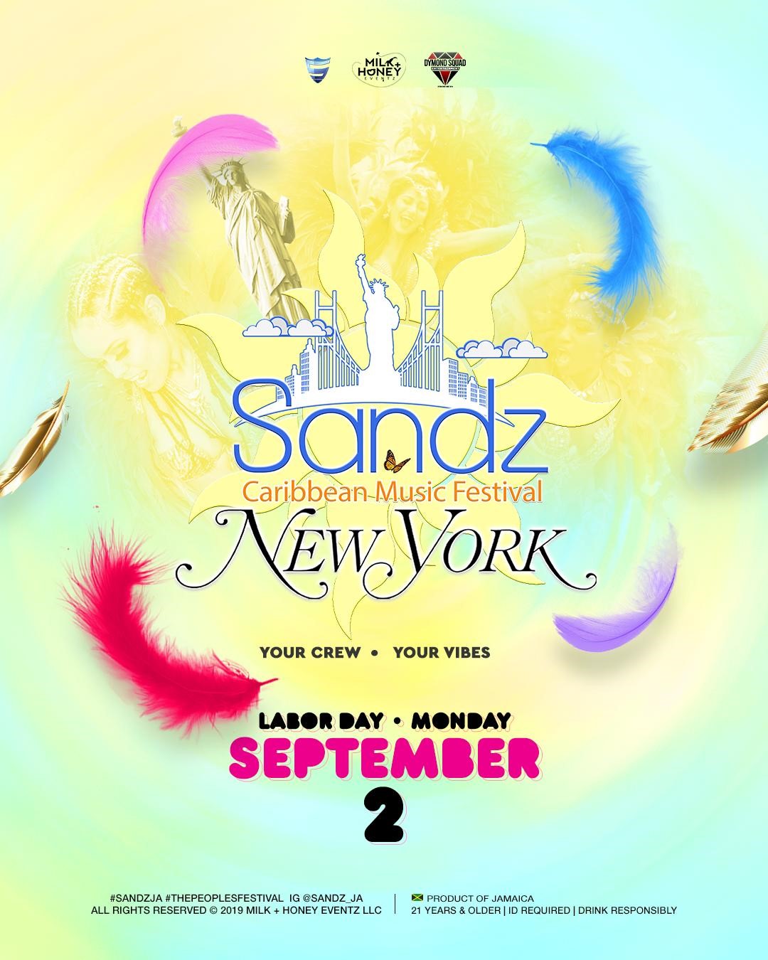Sandz NYC Caribbean Music Festival 2019 Tickets New York