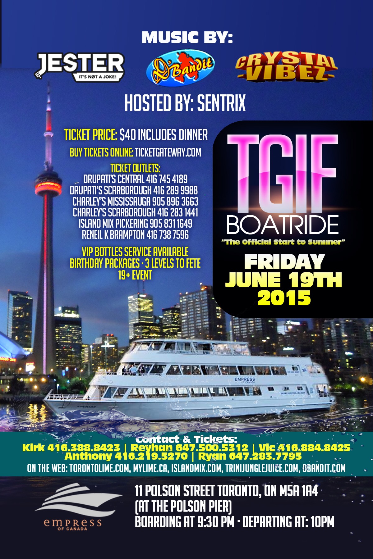 T G I F Boatride - The Official Start to Summer