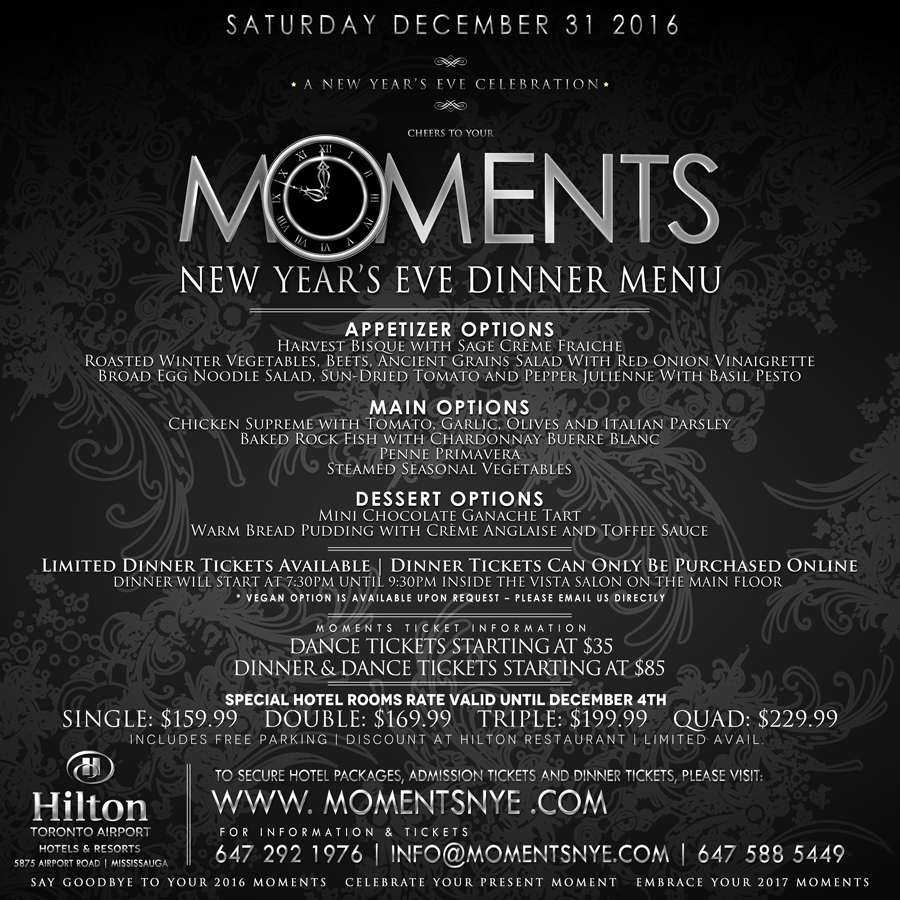 Moments at The Hilton Hotel  - New Year's Eve Hotel Gala