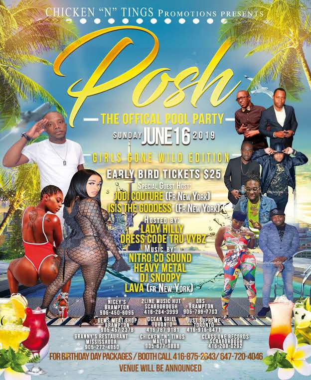Chicken N Tings Presents Posh The Official Pool Party