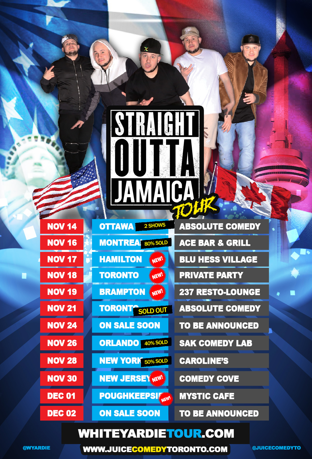 White Yardie & JUICE Comedy present STRAIGHT OUTTA JAMAICA TOUR - Ottawa