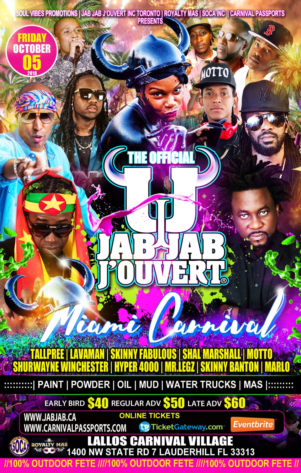 The Official Jab Jab J'ouvert \ Miami Carnival