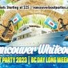 VANCOUVER WHITEOUT BOAT PARTY 2023 | BC DAY LONG WEEKEND