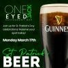 ST. PATRICK'S  BEER DAY |  ONE EYED JACK TORONTO | MONDAY MARCH 17th