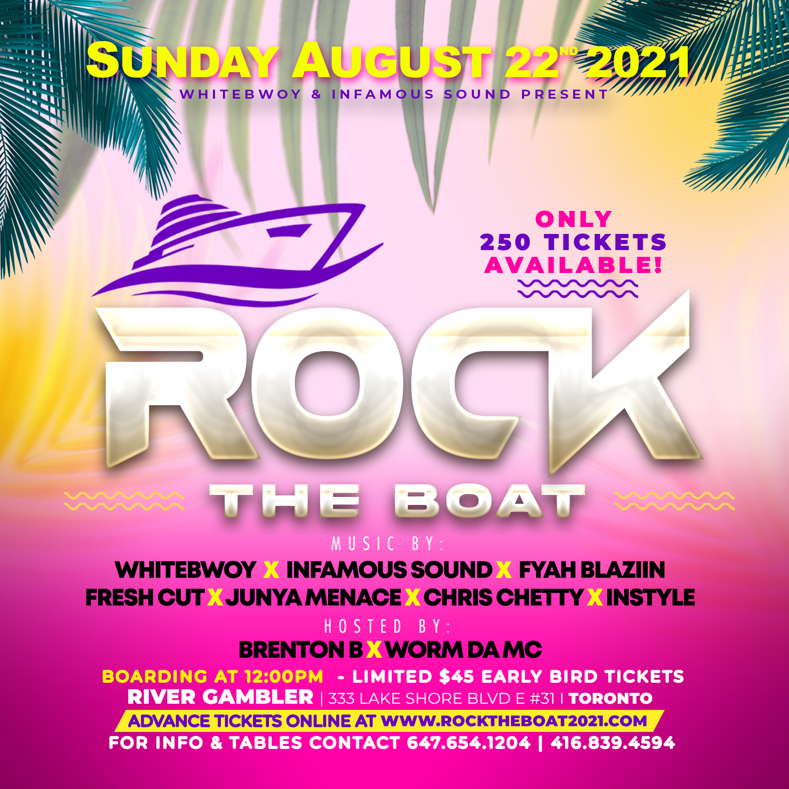 ROCK THE BOAT BOAT CRUISE
