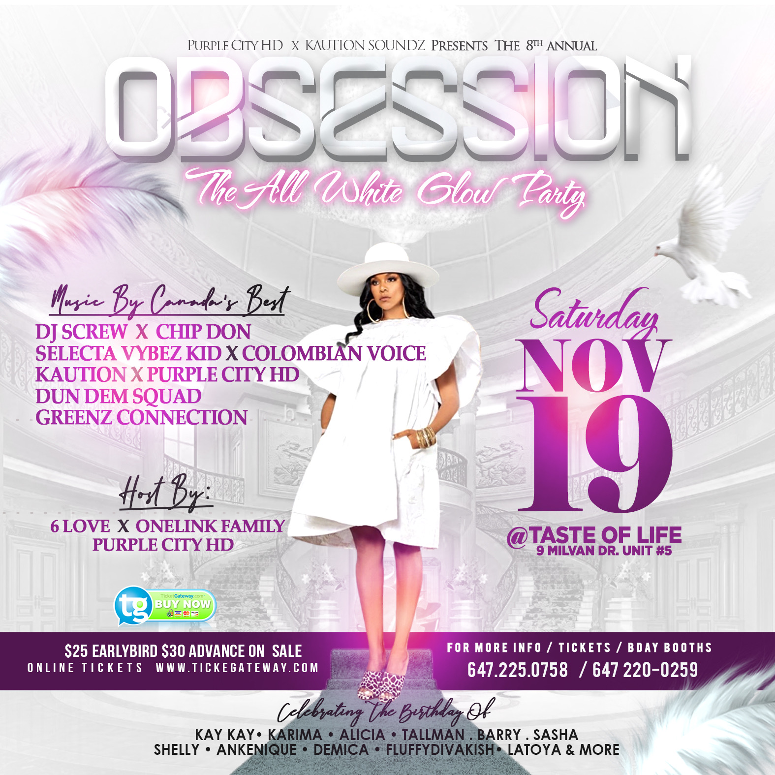 Obsession Party OBSESSION 8 | Purple City | Nov 19