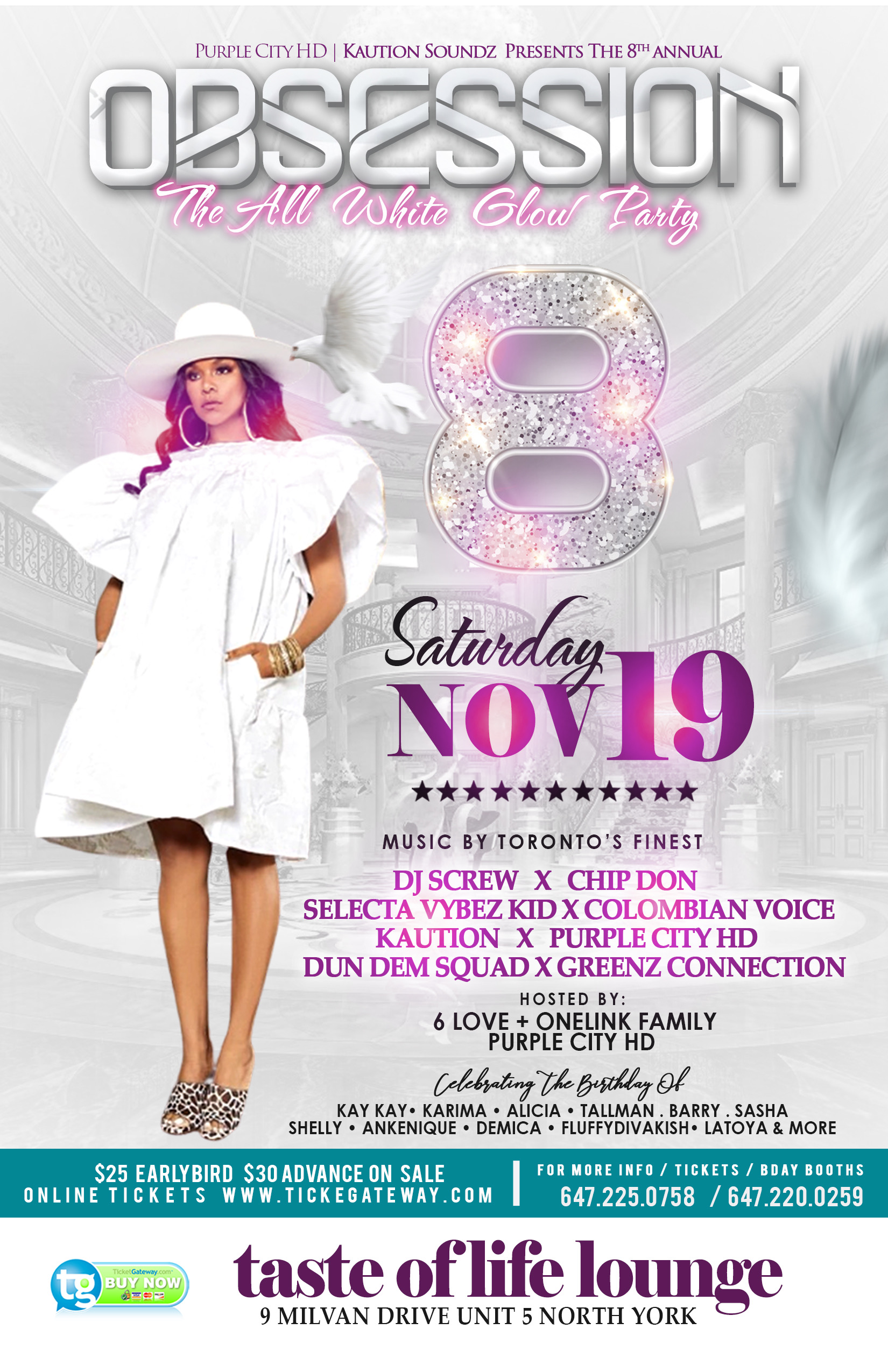 Obsession Party OBSESSION 8 | Purple City | Nov 19