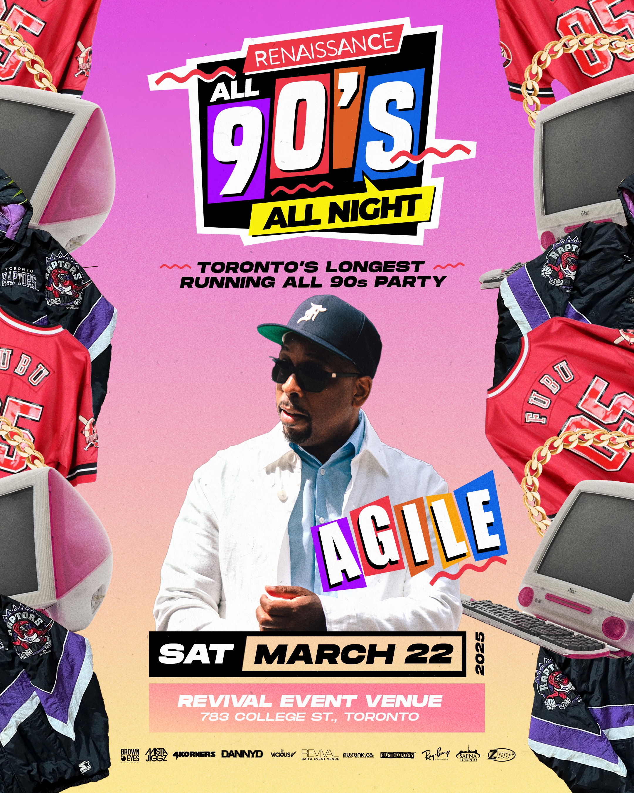 RENAISSANCE - ALL 90s w/DJ Danny D, 4Korners, Mista Jiggz, Agile