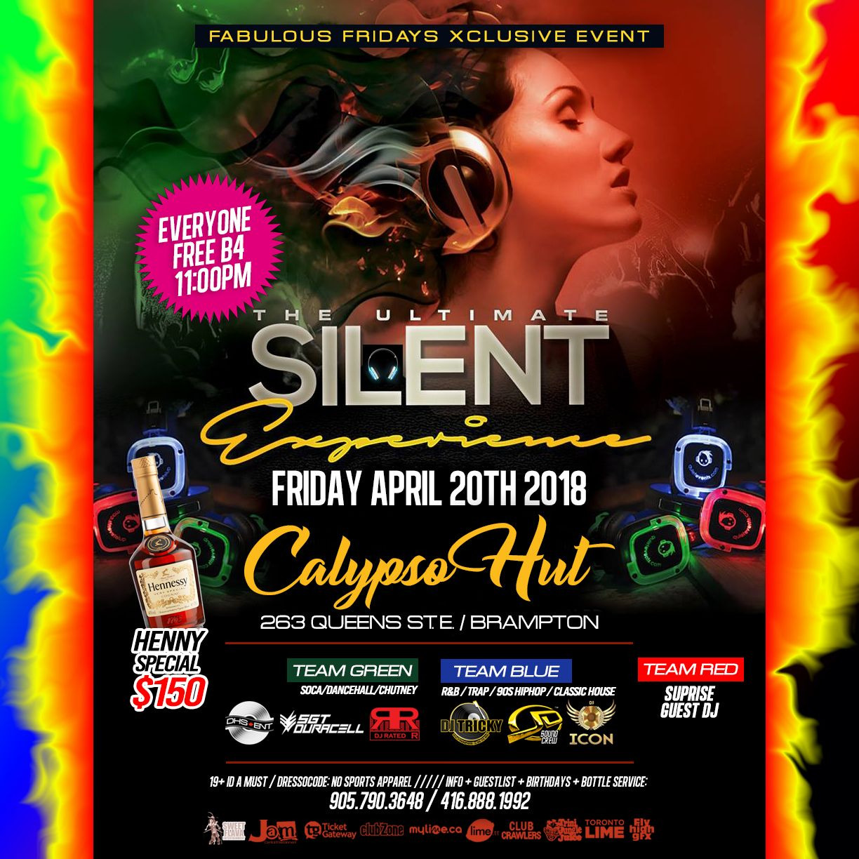 FABULOUS FRIDAYS CALYPSO HUT GETS EVEN BIGGER "THE ULTIMATE SILENT PARTY"