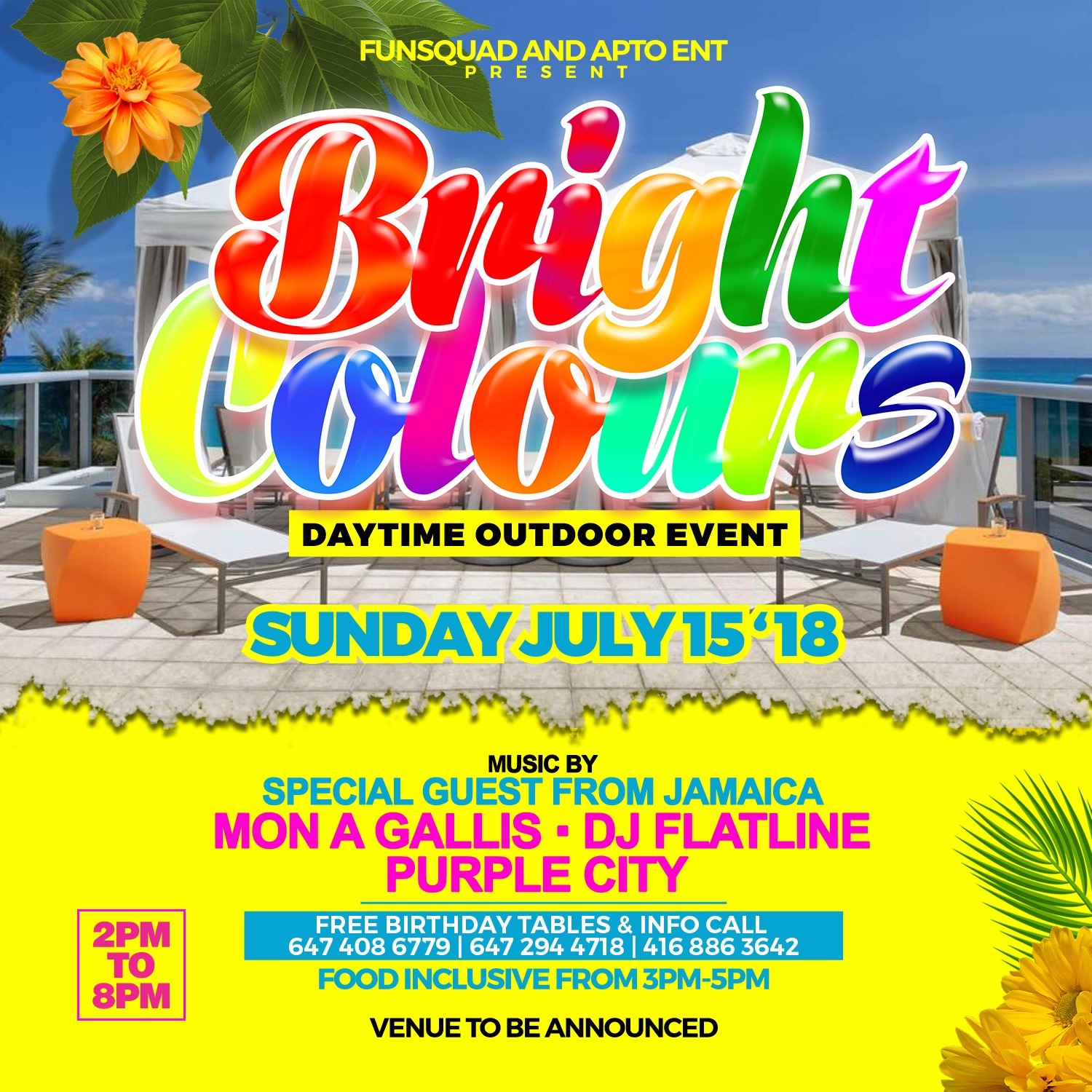 Bright Colours | Daytime Outdoor Event