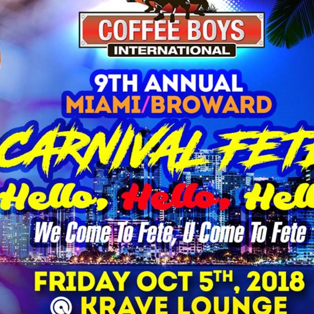 COFFEE BOYS INTERNATIONAL MIAMI-BROWARD CARNIVAL FETE