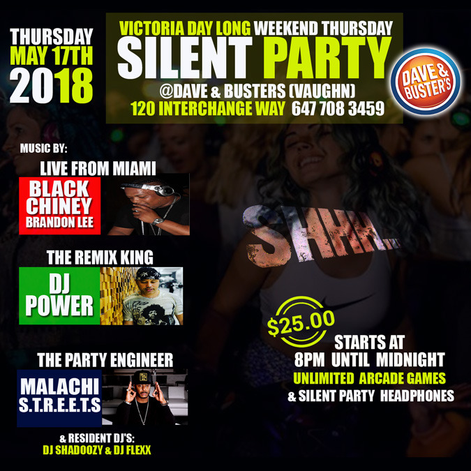 Silent Party Thursdays at Dave & Busters