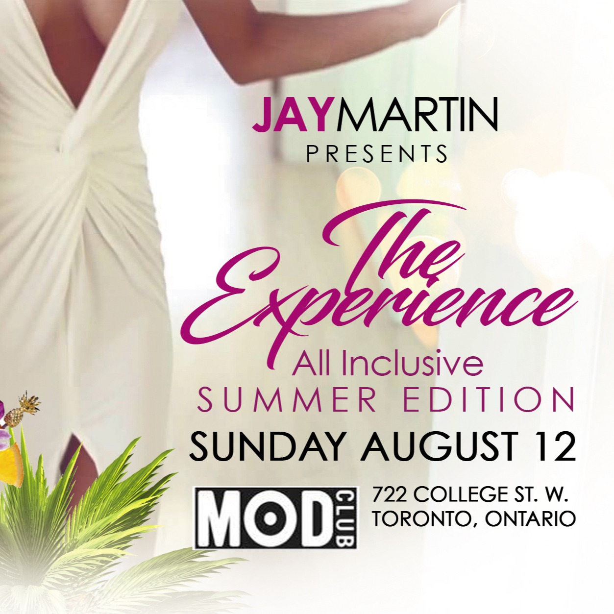 Jay Martin Presents The Experience All and Food Inclusive Summer Edition