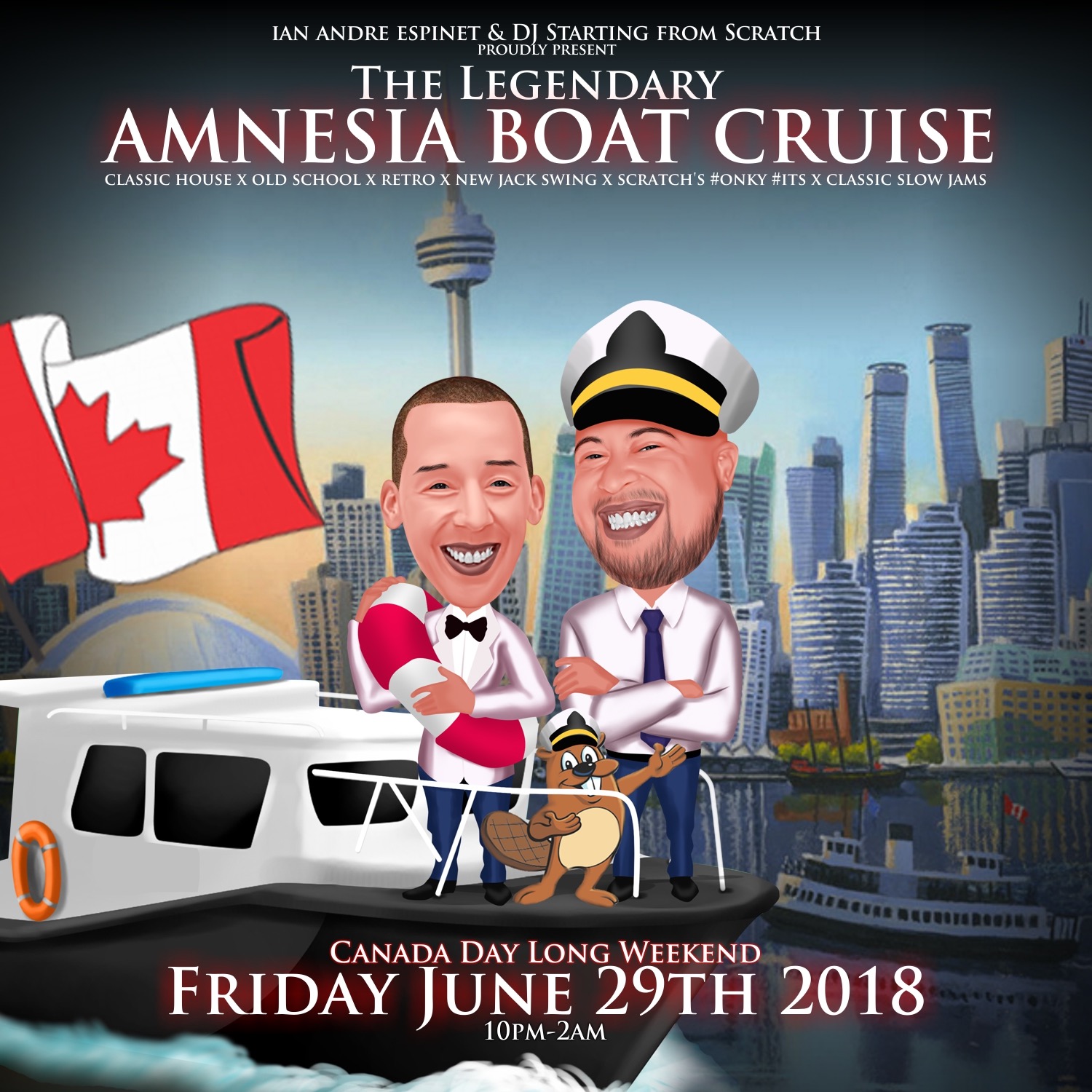 A.B.C. | The Legendary Amnesia Boat Cruise | Canada Day Friday 2018