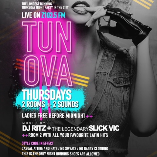 TUN OVA THURSDAYS LIVE TO AIR ON Z103.5 INSIDE SUGAR DADDYS