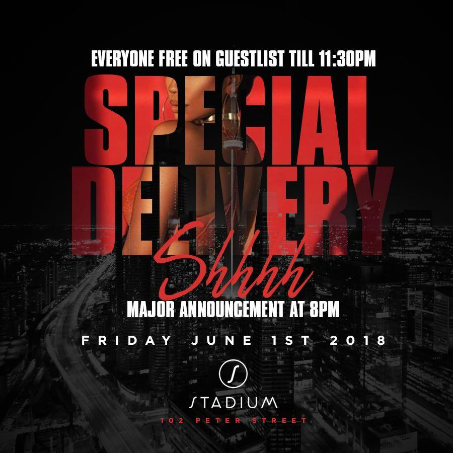 SPECIAL DELIVERY AFTER PARTY INSIDE STADIUM