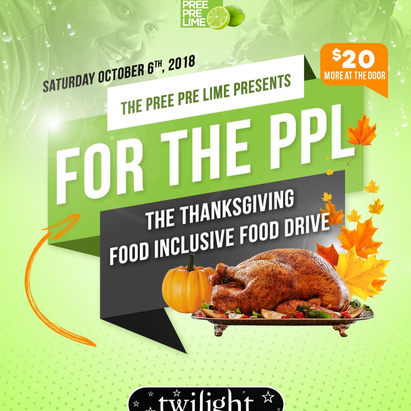 FOR THE PPL - FOOD INCLUSIVE FOOD DRIVE THANKSGIVING LONG WEEKEND SATURDAY