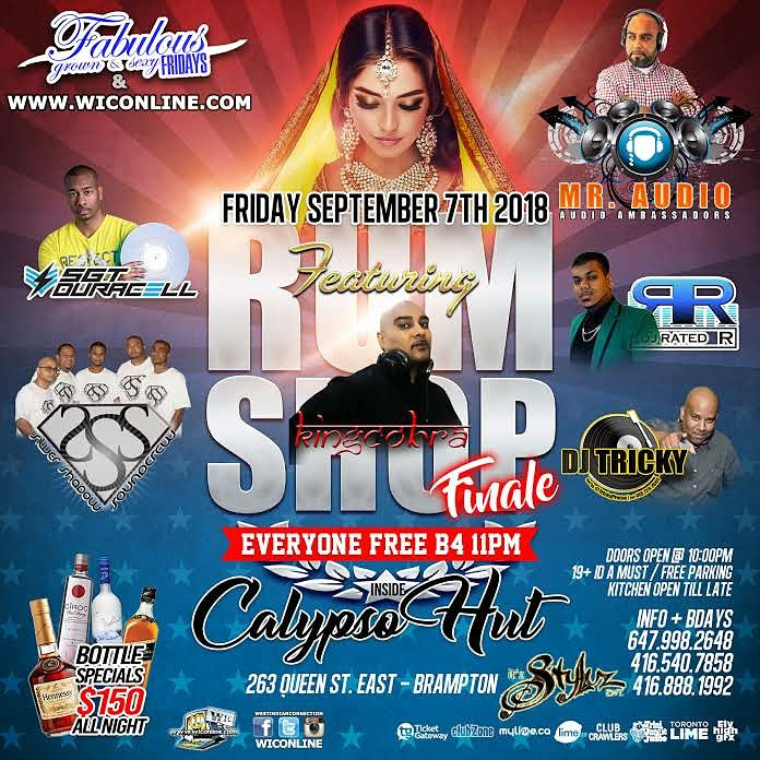 RUM SHOP THE FINALE CALYPSO HUT (BRAMPTON)