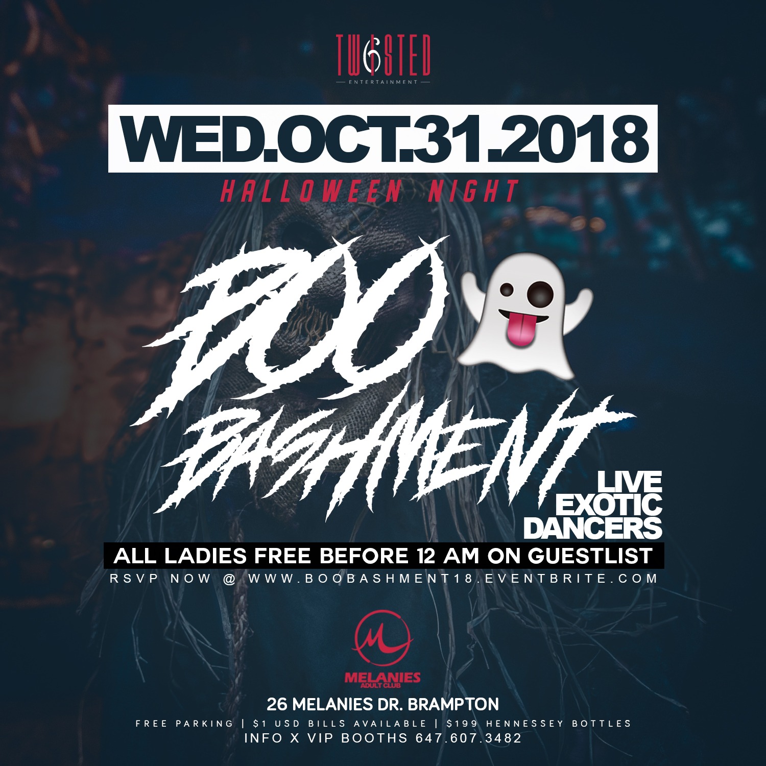 Boo Bashment | Halloween Night | Wed Dec 31st 2018 