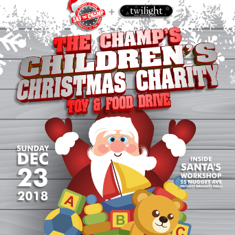 The Champ's Children's Christmas Charity - Toy And Food Drive