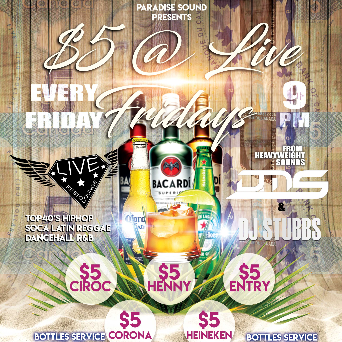 $5 @ Live Fridays