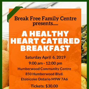 Break Free Family Centre -- A Healthy Heart Catered Breakfast 