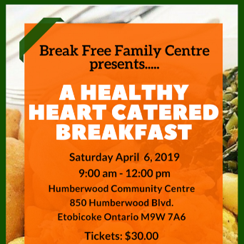 Break Free Family Centre -- A Healthy Heart Catered Breakfast