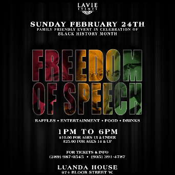 Freedom of Speech - Black History Month Event
