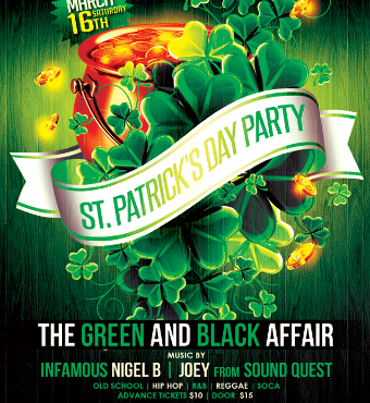 St. Patricks Day Green And Black Affair 