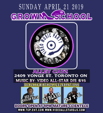 GROWN SCHOOL VIDEO MUSIC PARTY APRIL 21 2019