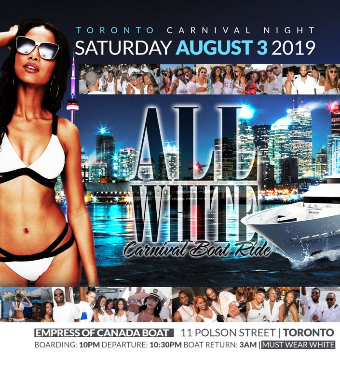 All white boat ride 2019