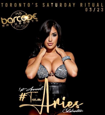 Barcode Saturdays Aries Party